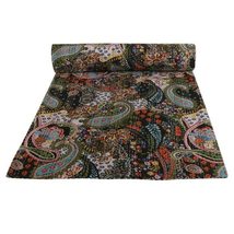 HOMEDECORSHOPIE Paisley Indian Printed Kantha Quilt Throw Blanket Bedspread Bedd - £51.94 GBP+