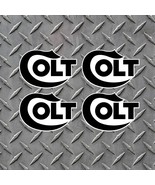4x Black Colt Firearm Decals 3.5" X 2.5" Vinyl Decal Sticker U.S. Seller - $5.89