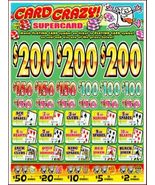 $1 Pull-Tabs -Card Crazy SUPERCARD Cash Board, 2688 Count - $253.82