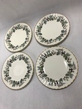 4 pcs Royal Worcester Lavina  ruffled SALAD PLATE  8 in  VINTAGE Berries... - £46.70 GBP