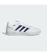Adidas Sobakov Leather Soccer Sneaker Trainer White Navy Blue EE5642 Futbol - £49.26 GBP+