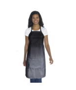 ANDRE # 480008 OMBRE APRON BLACK &amp; GREY Adjustable neck strap and waist ... - $18.10 CAD