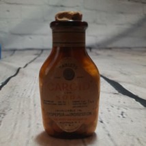 VTG SEALED CAROID Soda Bicarb American Ferment Co. NY Cork Top Glass Bottle - $9.49