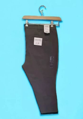 Gloria Vanderbilt Amanda Slimming Jeans Women sz 24W Short Gray Stretch ... - $20.74
