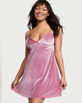 Victoria&#39;s Secret Velvet Slip Dress Romance Pink Size S - $14.03