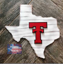 Rustic Texas Tech Sign Free Shipping - £37.39 GBP