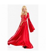Red Renaissance Gown Costume Medium Large Womens Medieval Halloween Dres... - $82.58 CAD