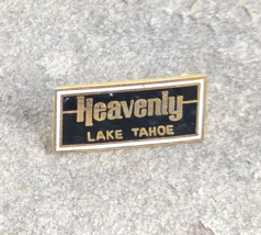 SKI HEAVENLY Black Lake Tahoe Vintage Travel Souvenir Ski Lapel Pin Cali... - £13.10 GBP