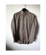 Vintage Jos. A. Bank Shirt M Checkered Cotton Button Front EUC - $28.00