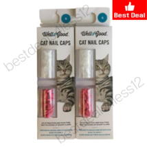 Well &amp; Good Adhesive Cat Nail Caps 80pcs Small Pack of 2 - £12.45 GBP