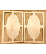 2 New Grandfather Clock Replacement Wood Panels Unfinished NOS 5 6/8&quot; x ... - £20.24 GBP