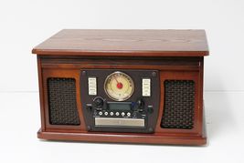 Victrola VTA-600B-ESP 8-in-1 Nostalgic Record Player with Turntable - Espresso image 2