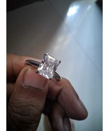 2.15Ct Radiant Cut White Diamond 925 Sterling Silver Engagement Ring for... - $100.00
