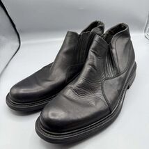 Franco Fortini Leather Boots Shoes Men 10 Black 376-601 - €15,40 EUR