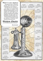 Western Electric Vintage Ad Metal Sign - £19.73 GBP