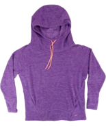 Womens Size M Lukka Slouchy Thumbhole Purple Pullover Hoodie Sweatshirt ... - $16.87 CAD