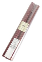 Lloyd Farms Beeswax 10&quot; Glitter Taper Candles In Deep Purple Wine With Long Life - £10.40 GBP