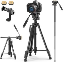 Ulanzi Vt02 Camera Tripod Monopod 72&quot;, Dslr Tripod For Travel, Aluminum - £69.15 GBP