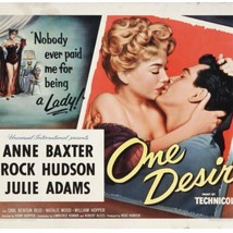 ROCK HUDSON &quot;One Desire&quot; Natalie Wood, Anne Baxter. Authentic Vtg. Movie Poster - £112.88 GBP