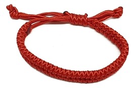 Handmade Lucky Red Bracelet Authentic Chinese Protection Feng Shui Adjustable UK - £3.11 GBP