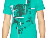 Bench GB Hombre Chop Música Músico Collage Camiseta Verde BMGA2706 Nwt - $21.95