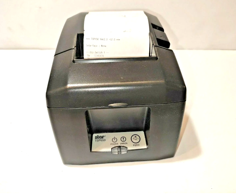 BLACK STAR MICRONICS TSP650 POS THERMAL RECEIPT PRINTER FAST USB AUTO CU... - $26.97