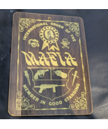 1966 International Order of the Mafia Print Board Sign Tip N Twinkle Man... - €17,00 EUR