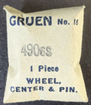 NOS Gruen Cal. 490ss - Center Wheel &amp; Pinion - Watch Material Part # 16 - $14.84