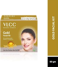 VLCC Gold Single Facial Kit For Luminous &amp; Radiant Complexion, 60gm (Pack of 1) - £14.30 GBP
