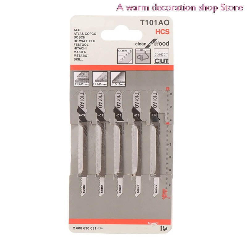 5pcs/lot  T101AO HCS T-Shank aw Blades Curve Cutting Tool For  Plastic Saw - £138.20 GBP