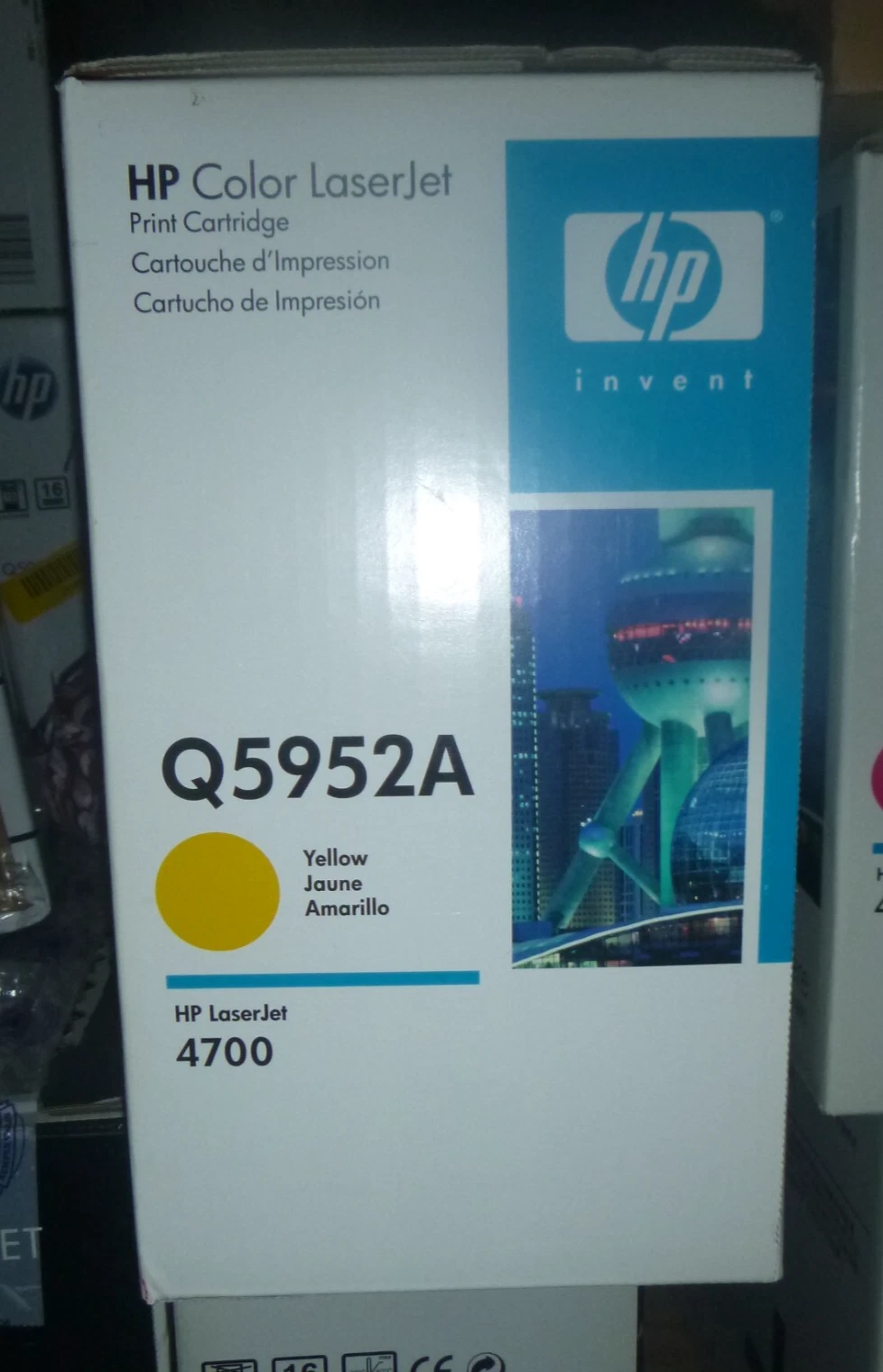 HP OEM Q5952A Yellow 4700 643a Toner Cartridge Genuine New SEALED BOX - $17.99