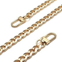 Chain Ladies Bag Chain Flat Chain Width Metal Purse Chain Strap Handle Replaceme - £21.42 GBP