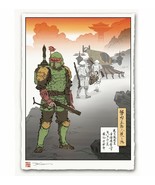 Star Wars Bounty Hunter Boba Fett Japanese Edo Giclee Poster Print 12x17... - £58.69 GBP