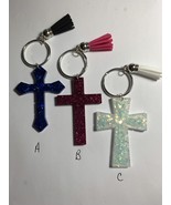 keychains for women new Handmade.  Cross Keychain With Tassel. 3 Styles - £9.47 GBP