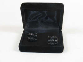 Men J.Valintin Cufflinks by Vitorofolo for French Cuff Shirt V29-37 Black image 3