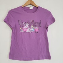 Vintage Disney Alice in Wonderland Shirt Cat Top Womens  Made USA - £18.93 GBP