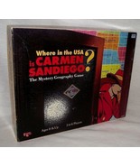 Where USA Carmen Sandiego Game Replacement Box Geography 1993 Mystery Wa... - $13.81