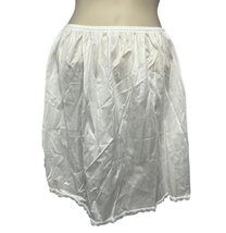 Vintage Sears Womens Half Slip Size L White Lace 19&quot; Turn Around New - £15.60 GBP
