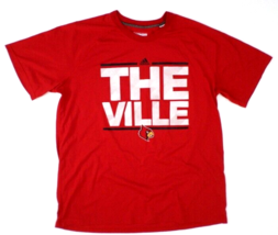 Louisville Cardinals &quot;The Ville&quot; Adidas Ultimate Tee Men&#39;s T-Shirt XL Red - $14.85