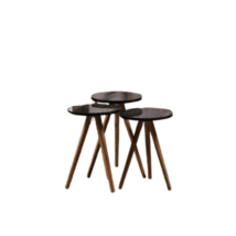 Stacking Round Side Tables Set of 3 - £163.03 GBP