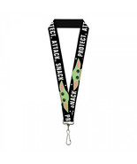Star Wars The Mandalorian The Child Protect, Attack, Snack Lanyard Black - £12.72 GBP