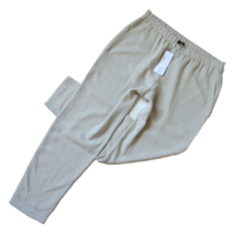 NWT Eileen Fisher Slouchy Ankle in Bone Silk Georgette Pull-on Crop Pants L - $100.00