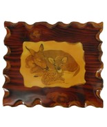 Vintage Rustic Cabin Wooden Decoupage Mother &amp; Baby Deer Wall Art Plaque... - $33.91 CAD
