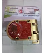 Prime-Line Single Cylinder Solid Bronze Jimmy-Resistant Door Lock - $99.65 CAD