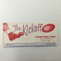 November 11 1963 NCAA Football USC Trojans The Kickoff Official Program - £37.79 GBP