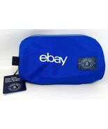 eBay Logo Canvas Zippered Case Pencil Makeup Bag Blue Ebayana Swag Viert... - $12.86