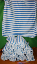 10 Piece JML Blue And White Striped Towels 27 x 51 Pool Beach Party Cabana - £79.12 GBP