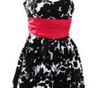 B Darlin Juniors  Floral Black White Party Dress Size 3/4 - $28.71