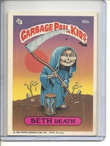 (b-30) 1986 Garbage Pail Kids Sticker Card #95b: Beth Death - $2.00