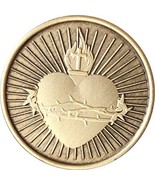 RecoveryChip Sacred Heart Medallion with Cross and Flame Serenity Prayer... - $55.79 MXN